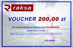 BON PODARUNKOWY/ VOUCHER 200 zł RAKSA