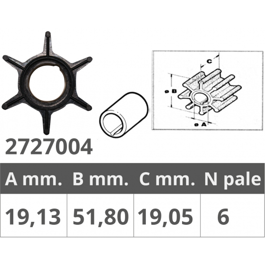 WIRNIK Mercury, Mariner, Suzuki, 30-70 KM, 43120