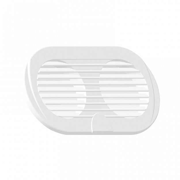 KRATKA WENT. PODWÓJNA 195X105 mm BIAŁA 07906