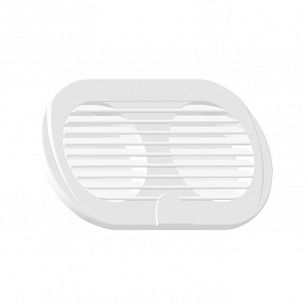 KRATKA WENT. PODWÓJNA 195X105 mm BIAŁA 07906