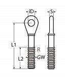 KOŃCÓWKA KOL 6 M6 P 14412   - 2