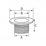 ODPŁYW PCV 3/4'' 81mm 71293 - 2