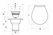 WLEW PALIWA PCV 50mm Z KLAPKĄ 41551 - 3