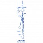 ŁYŻKA UCHO TRAPEZOWE Z BLOCZKIEM RONSTAN RF17  18961 - 2