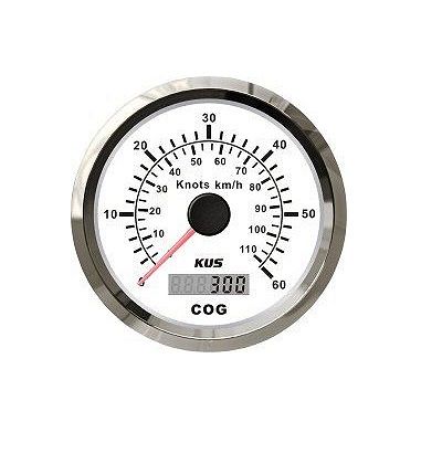 PRĘDKOŚCIOMIERZ GPS  KUS  BIAŁY 0-60Kts