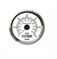 PRĘDKOŚCIOMIERZ GPS  KUS  BIAŁY 0-60Kts