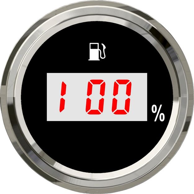 WSKAŹNIK POZIOMU PALIWA X-LINE BLACK 240-33Ω IP67 49613