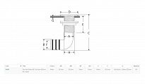 Odpływ kątowy PCV na wąż 25mm 71167 - 2