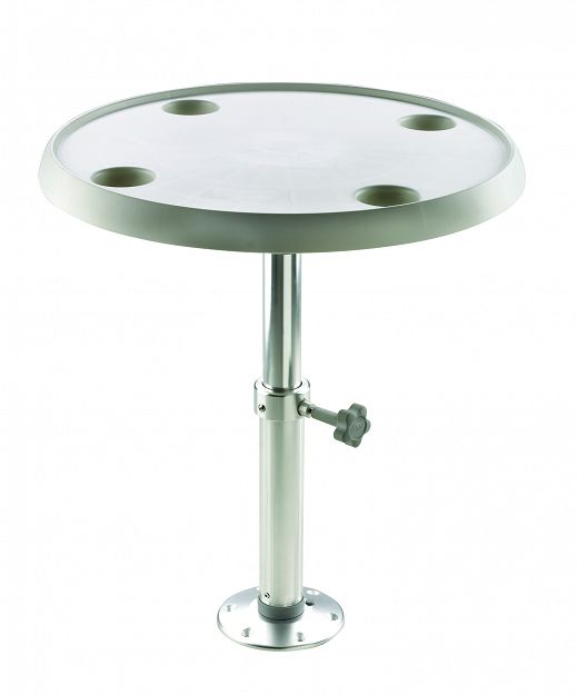 STÓŁ OKRĄGŁY 60 CM Z REGULOWANĄ NOGĄ VETUS 55351