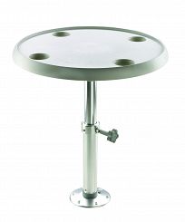 STÓŁ OKRĄGŁY 60 CM Z REGULOWANĄ NOGĄ VETUS 55351