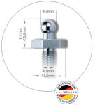 ZAPINKA LOXX TENAX ŚRUBA M5X25 - STAL NIERDZEWNA 00977 - 2