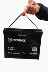 Akumulator 100AH SUPERLEKKI, ENERBLOCK LIFEPO4 12.8V BLUETOOTH
