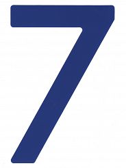 NUMER NA ŻAGIEL ''7'' NIEBIESKI 01707