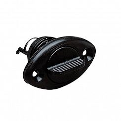 KOREK SPUSTOWY CZARNY OWALNY 71023