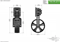 Zestaw kółek do pontonu RAILBLAZA C-Tug - 3