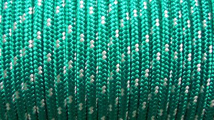 LINA POLIPROPYLENOWA Z RDZENIEM 6mm 31065 ZIELONO / BIAŁY 