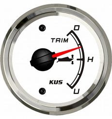 WSKAŹNIK TRYMU KUS SEA Q BIAŁY 0-190 Ohm 49042