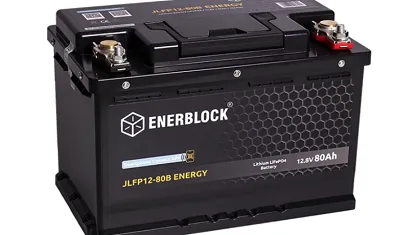 Akumulator 80AH SUPERLEKKI, ENERBLOCK LIFEPO4 12.8V BLUETOOTH