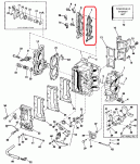 USZCZELKA POKRYWY WODY JOHNSON/EVINRUDE 329920 85073  - 2
