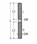 KOŃCÓWKA GWINTOWANA Z8-Z8  14407 - 2