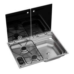 KUCHENKA NA JACHT DOMETIC CVC1600G DWUPALNIKOWA PŁYTA I ZLEW