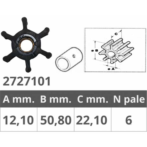 WIRNIK Jabsco, Johnson, Nanni, 43828