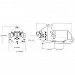 POMPA CIŚNIENIOWA FLOJET 8l/min 12V SAMOZASYSAJĄCA  70705 - 4