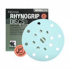 Krążek ścierny P120 na rzep White Line fi 150 Indasa
