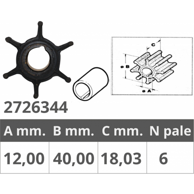 WIRNIK Mercury, Tohatsu, 6-9.8 KM, 43700