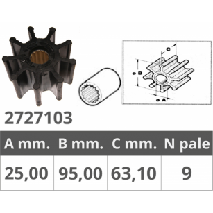 WIRNIK Johnson, Evinrude, Jabsco, Volvo Penta, Vetus, 43825