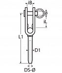KOŃCÓWKA WIDEŁKOWA KWL  3-W  14270 - 2