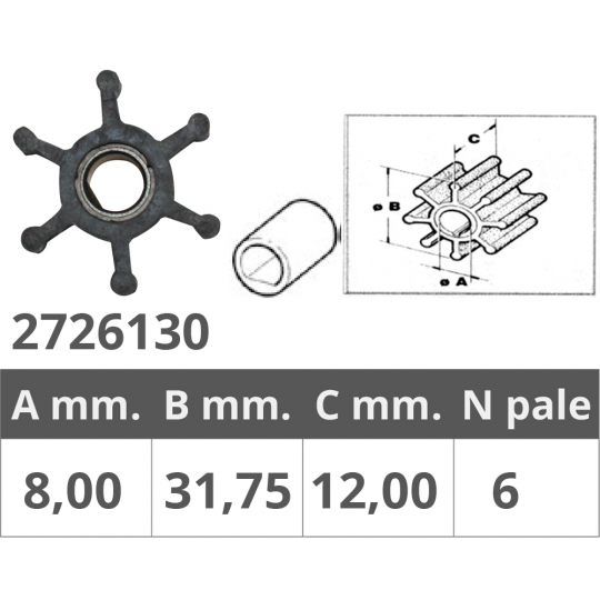 WIRNIK Jabsco, Yanmar, 43823