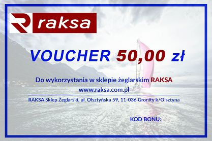 BON PODARUNKOWY/ VOUCHER 50 zł RAKSA