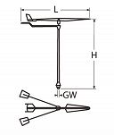 WIMPEL NIERDZEWNY 37CM  02361 - 3