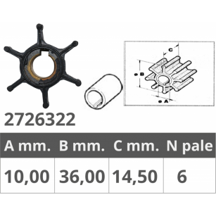 WIRNIK Yamaha, Parsun 2,6-3 KM, 43220