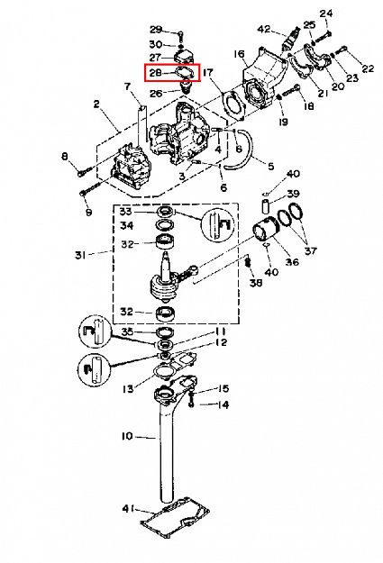 USZCZELKA / SEAL YAMAHA 6L5-12414-A1-00  85258