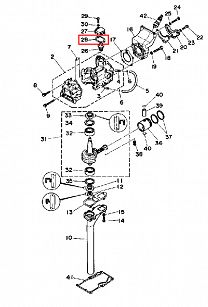 USZCZELKA / SEAL YAMAHA 6L5-12414-A1-00  85258