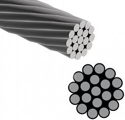 LINA STALOWA STRUNA (1x19) 2,5 mm  30629