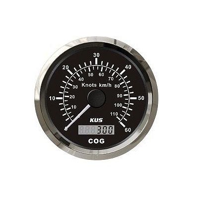 PRĘDKOŚCIOMIERZ GPS  KUS  CZARNY 0-60Kts