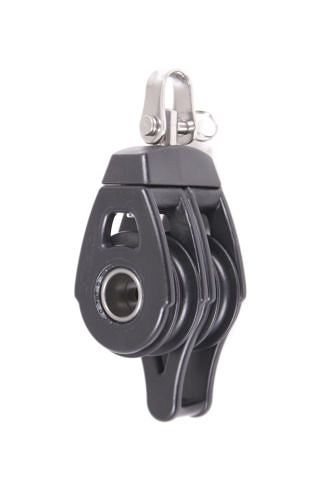 BLOCZEK ŻEGLARSKI PODWÓJNY 40mm Z ZACZEPEM HT92058    15559