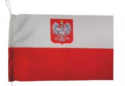 BANDERA POLSKA 15X24 DO ŁODZI, JACHTÓW, MOTOCYKLI