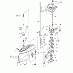 WAŁEK NAPĘDOWY LONG MERCURY 161361/ 8M0076368  85786 - 2