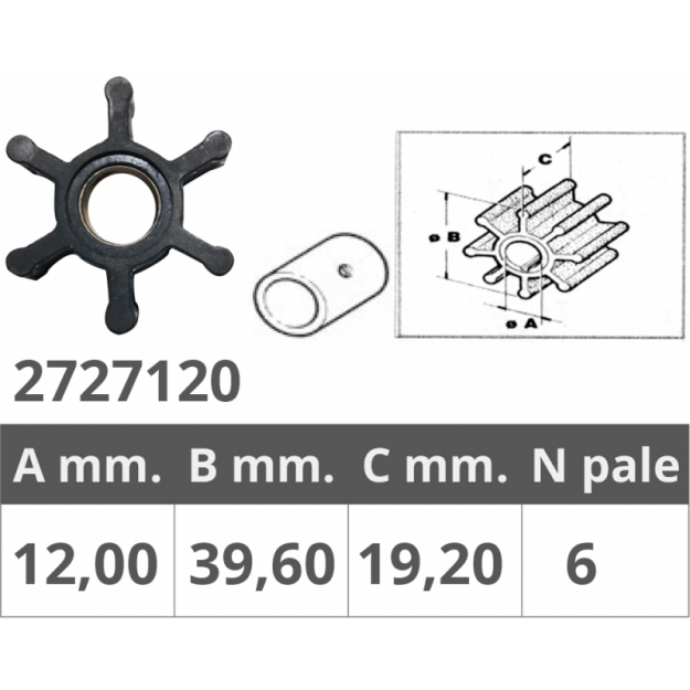 WIRNIK Johnson, Jabsco, Vetus, Volvo Penta,  43288