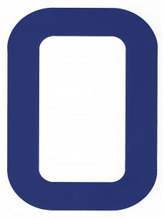 NUMER NA ŻAGIEL ''0'' NIEBIESKI 01700