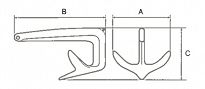 KOTWICA BRUCE 7,5KG  NIERDZEWNA 50211	 - 2