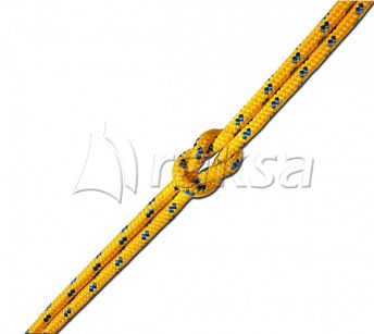 LINA POLIPROPYLENOWA Z RDZENIEM 5mm ŻÓŁTO / NIEBIESKA  31056