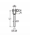 KOŃCÓWKA KWL NA LINĘ 2,5 mm  14215 - 2
