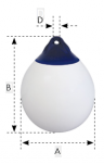 ODBIJACZ OCEAN R4 52X68 CZERWONO-NIEBIESKI 51388 - 4