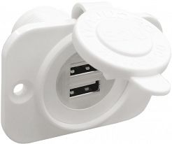 GNIAZDO 2x USB BIAŁE 61832