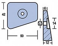 ANODA JOHNSON / EVINRUDE  20-25KM 43948  - 2